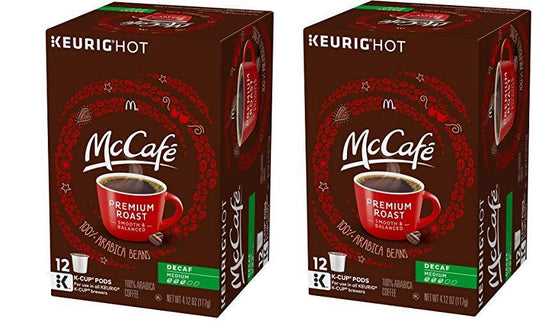 McCafe Decaf Premium Roast Keurig K-Cup, 12 pod ct * lot of 2*