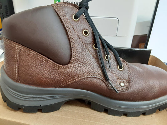 Hytest Safety Footwear 6" SteelToe EH, K53031, Brown, Size 8.5 Wide -open box