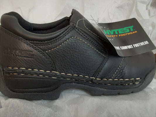 Hytest Safety Footwear Opanka Slip On, ST, EH, Black, K17140, Womens 6 Medium OB