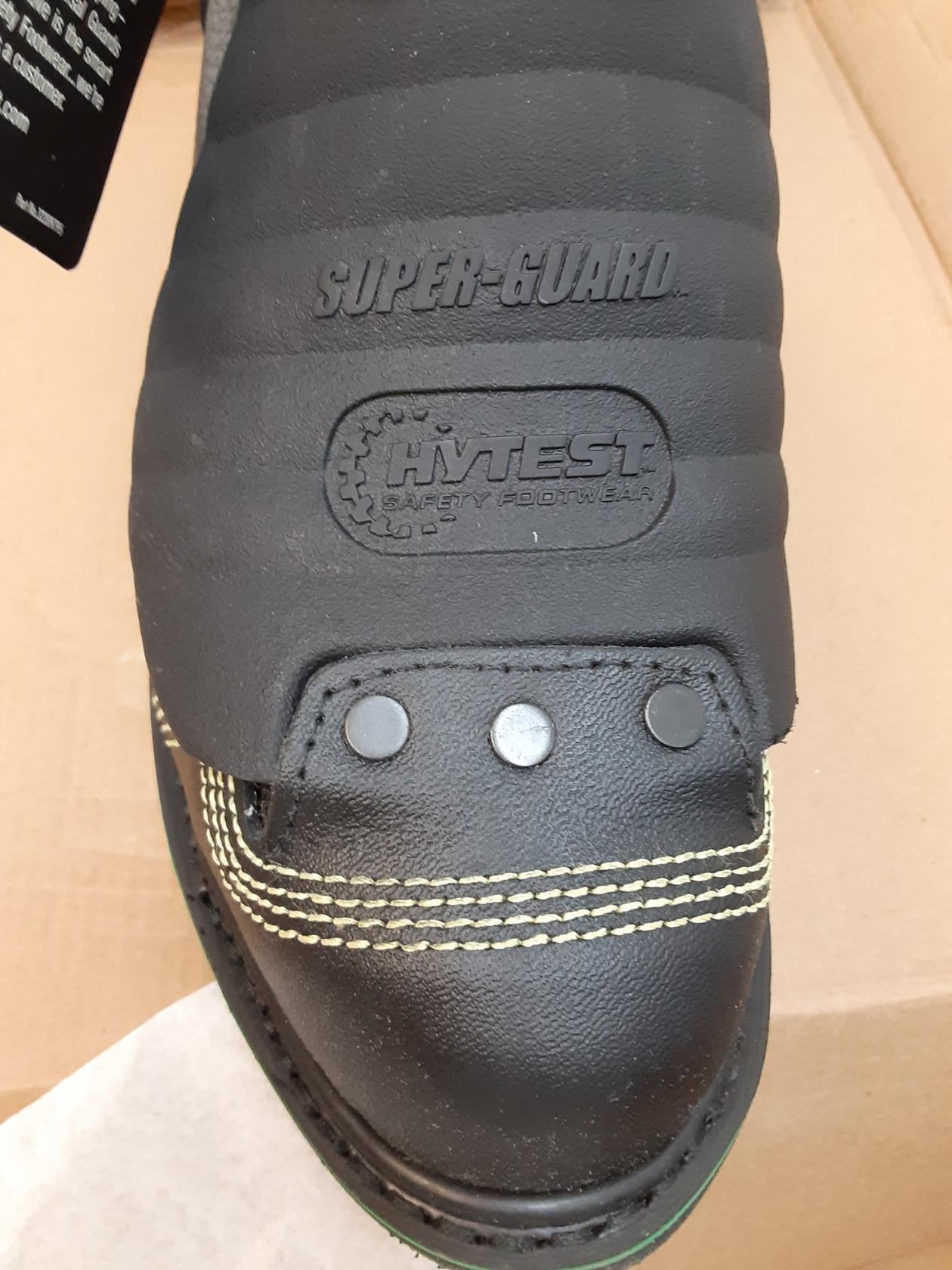 Hytest Safety Footwear Footrests 6" Black Met G, Mens Size 13 B *Defects*