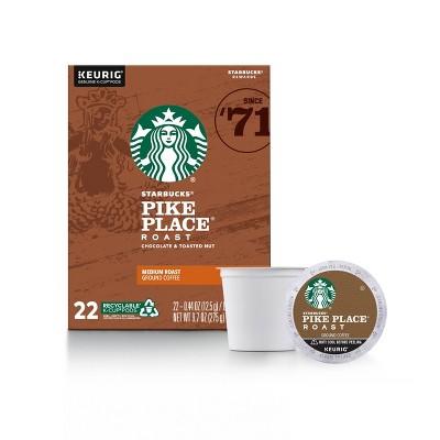 176 COUNT Starbucks Pike Place K-Cups (8 Boxes of 22 Count) Best Before 7/2020