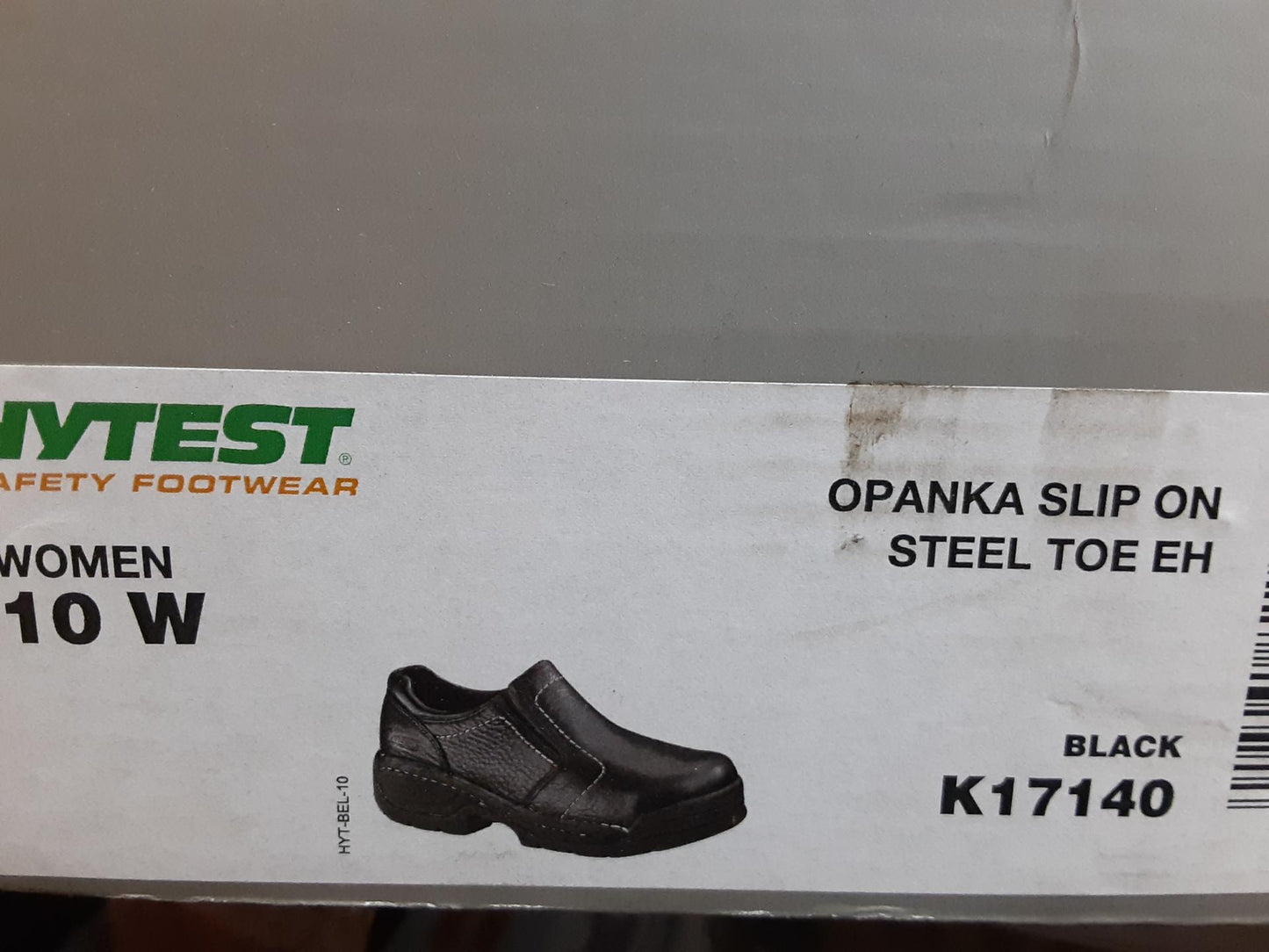 NEW Hytest Opanka Slipon, Steel Toe, Womens 10 Wide *Box damaged*