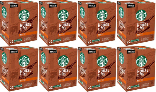 176 Count Starbucks House Blend K-Cups Coffee Pods Best Before July 2020