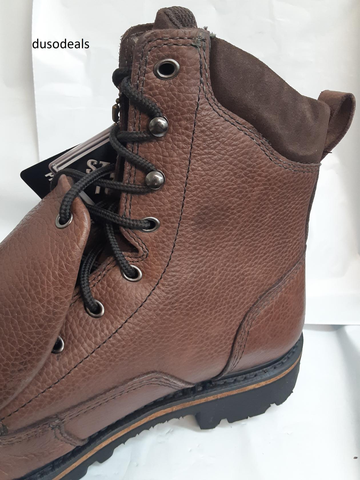 Hytest Met Guard Heat 8" Boot, Brown, K14361, Size 10 Extra Wide, Men