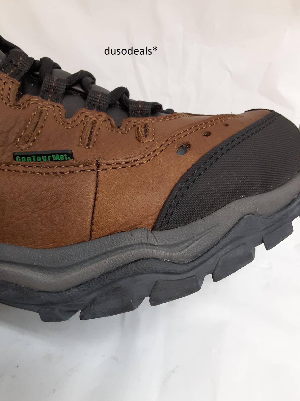 Hytest Int Met, Oxford, Steel Toe, EH, K11411, Brown, Size 9.5 Wide, MENS