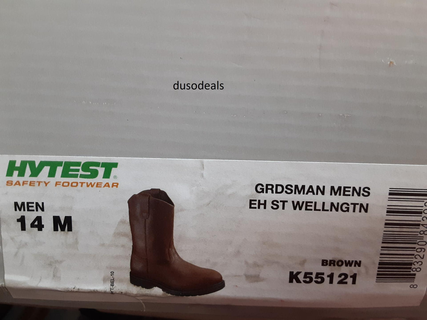 Hytest GRDSMAN, Wellington, EH, ST, Size 14 Medium, K55121, Brown