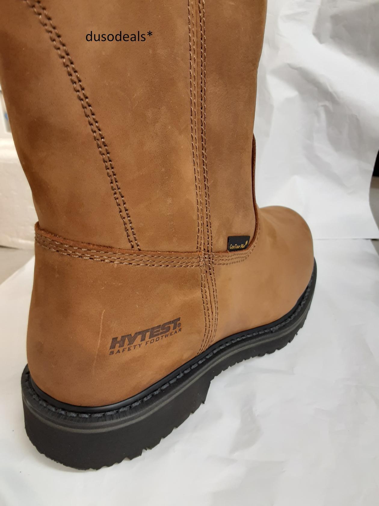 Hytest Welt Wellington Internal Met, EH, Brown, K15272, Size 8.5 MEDIUM