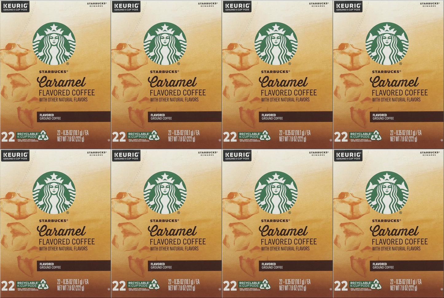 176 COUNT Starbucks Caramel Flavored Medium Roast Best Before August 2020