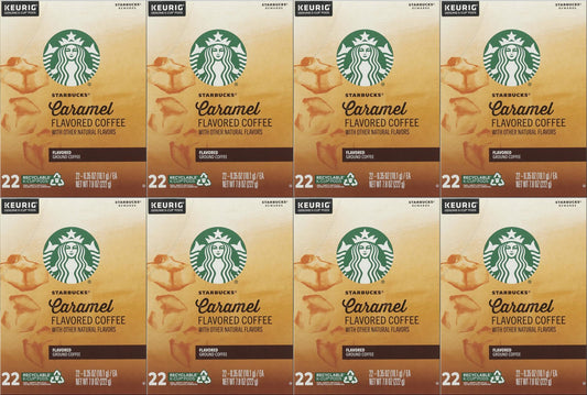 176 COUNT Starbucks Caramel Flavored Medium Roast Best Before August 2020