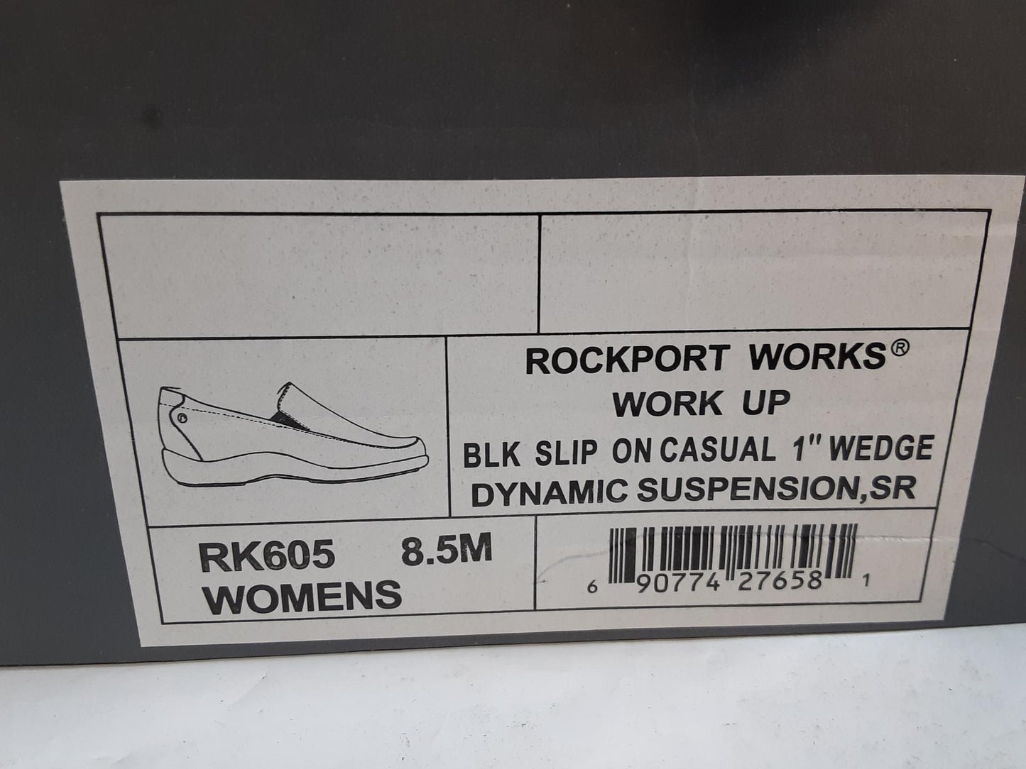 Rockport Works Slipon w/ Dynamic Suspension, SR, Size 8.5 Womens  'workup RK605'