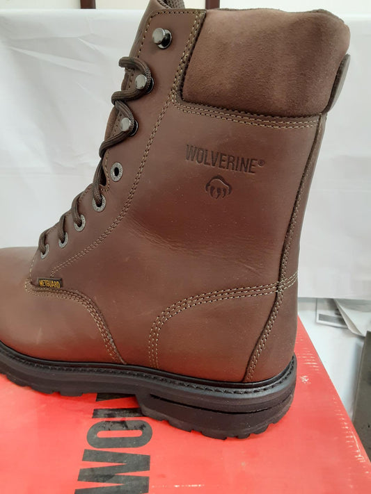 WOLVERINE Cannonsburg 8" W04452, Size 10 Extra Wide, SR, Brown -Men