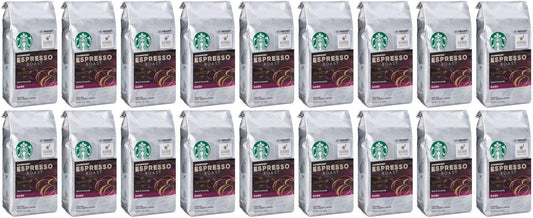 18 PACK Starbucks Espresso Dark Roast Ground Coffee Best Before 1/2021