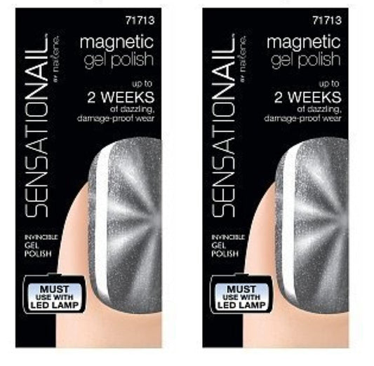 Sensationail Magnetic Gel Polish, Enchant, .30 oz- 71713- Lot of TWO- New