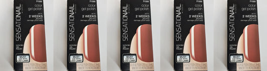 Sensationail Gel Polish Color Mauve Maven, 71588, 0.25 fl oz (Lot of 5) New!