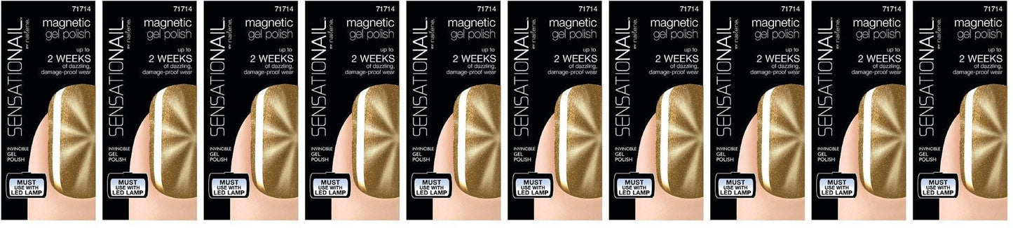 Sensationail Magnetic Gel Polish, Allure, 71714, Lot of Ten (10)- NEW