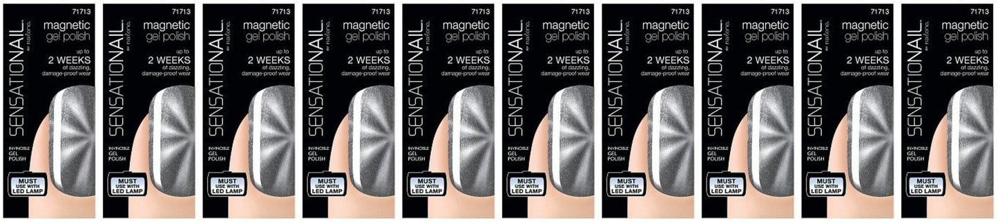 Sensationail Magnetic Gel Polish, Enchant, .30 oz- 71713- Lot of TEN -NEW