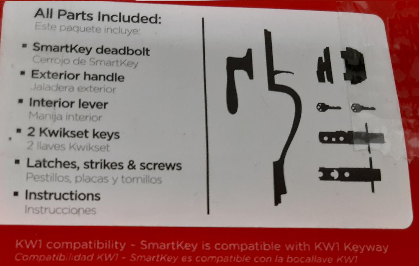 Kwikset Signature Series Featuring SmartKey Security, Interior Deadbolt-open box