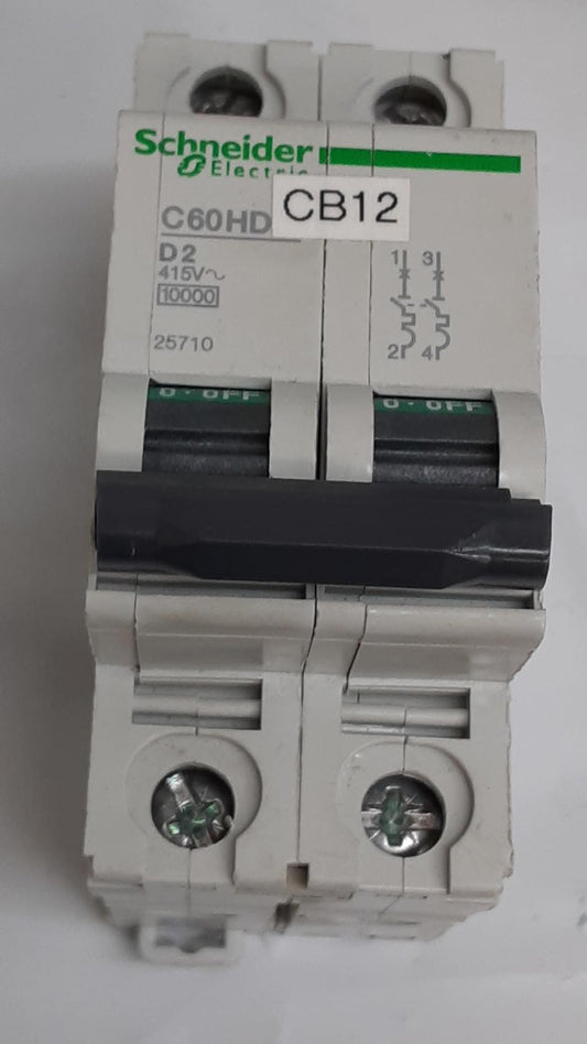 Schneider Electric CB12, C60HD, D2 (415V 10000A) Made in France