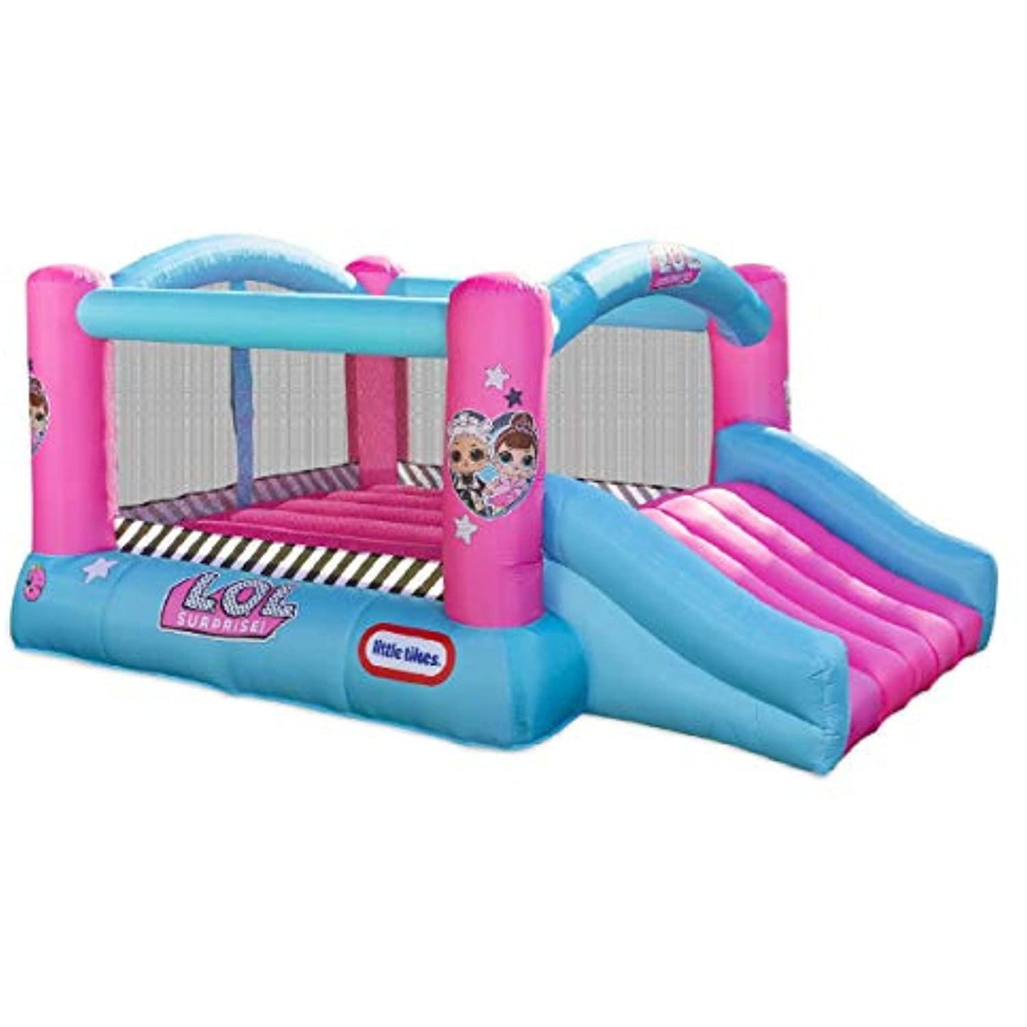 L.O.L. Surprise Jump 'n Slide Inflatable Bounce House with Blower