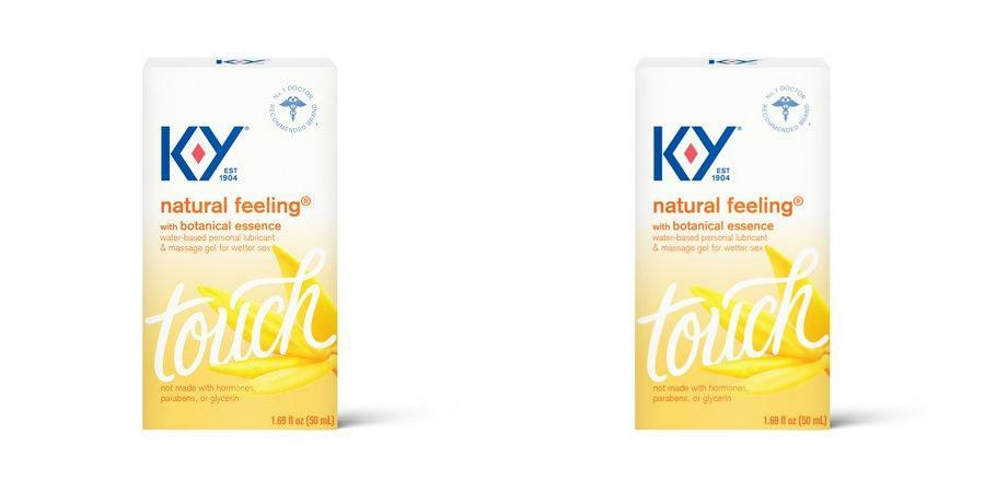 K Y Natural Feeling Personal Lubricant and Massage Gel 1.69 OZ Water Base 2 Pack