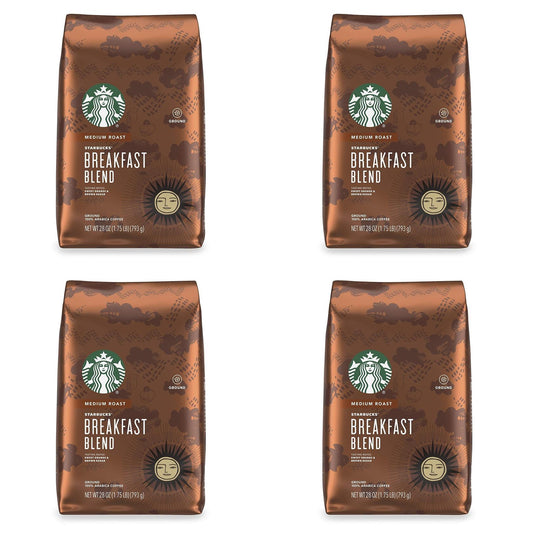 Starbucks Pack of 4 Breakfast Ground 28oz Best By 3/2022