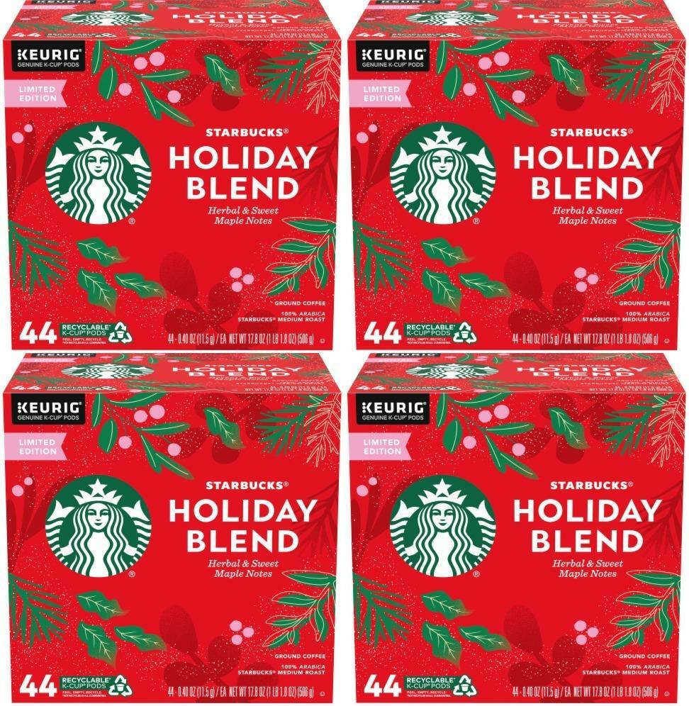 Starbucks Holiday Blend Coffee K Cups 176 K Cups READ DESCRIPTION