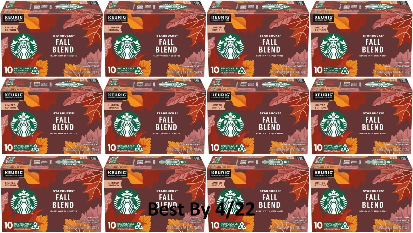 Starbucks Fall Blend K Cups Coffee Pods Medium Roast 120 COUNT READ DESCRIPTION