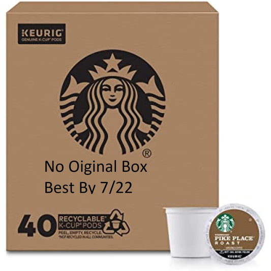 Starbucks 40 Count Pike Place K-Cups Coffee Pods READ DESCRIPTION