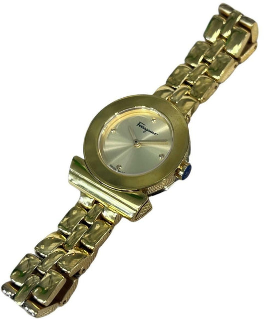 Salvatore Ferragamo Womens Gold 27 mm Gancino Bracelet Watch SFPD01819