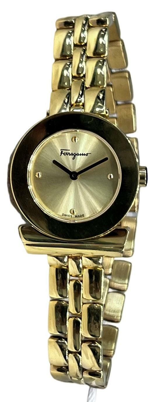 Salvatore Ferragamo Womens Gold 27 mm Gancino Bracelet Watch SFPD01819