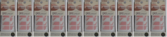 Kiss Gel Dress Full/French Strips Cold Springs 60465 (40 ct) Lot of TEN - NEW