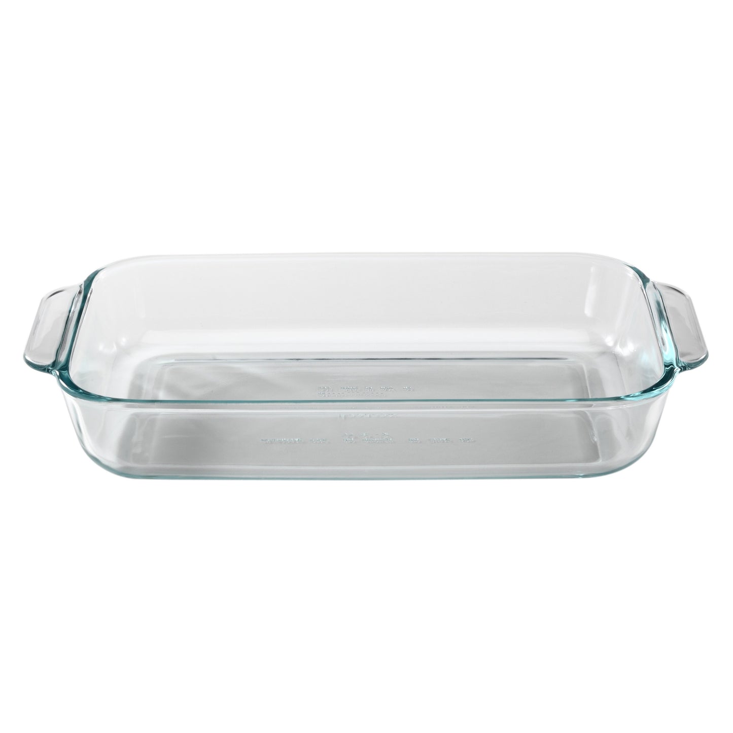 LOT OF 2 Basics 3-quart Oblong Baking Dish &#8211; Clear