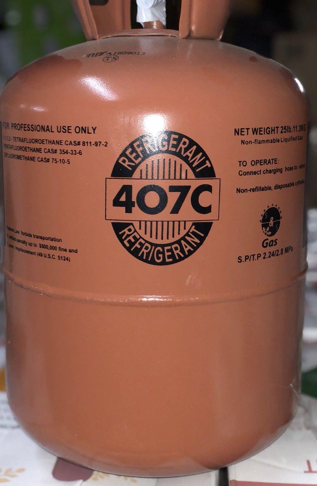 R407C-Refrigerant -25 lb Cylinder***** LOWEST PRICE ON EBAY ***** FACTORY SEALED